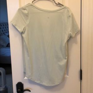 Celery green v neck lululemon tee